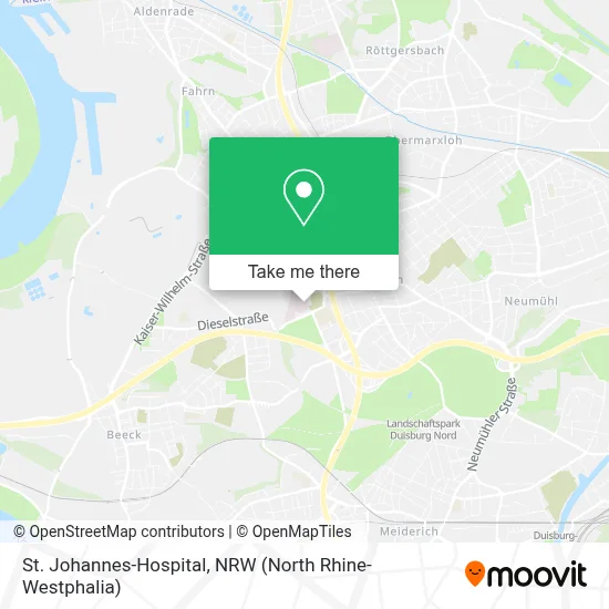 St. Johannes-Hospital map