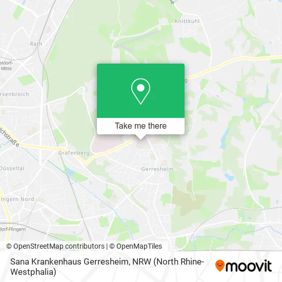 Sana Krankenhaus Gerresheim map