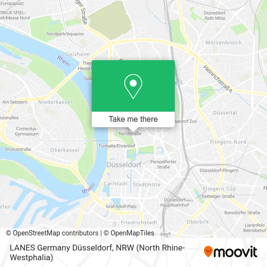 Карта LANES Germany Düsseldorf