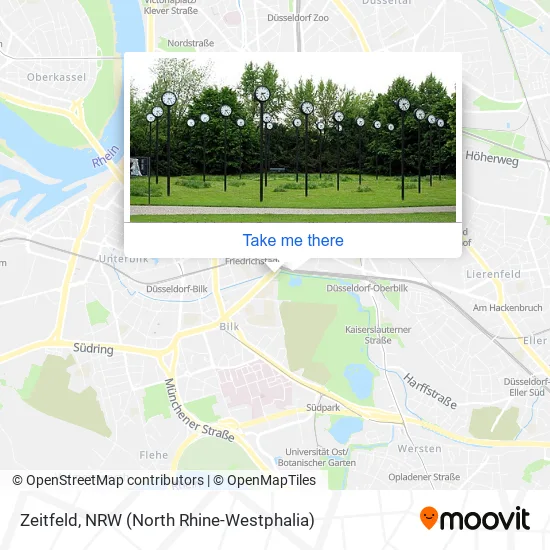 Zeitfeld map
