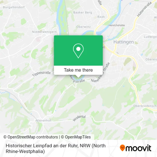 Historischer Leinpfad an der Ruhr map