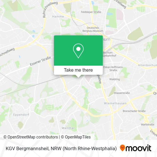 KGV Bergmannsheil map