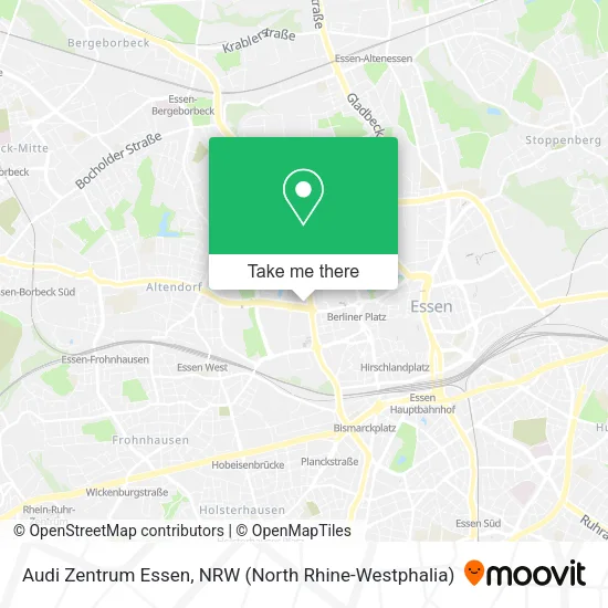 Карта Audi Zentrum Essen
