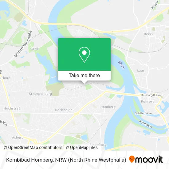 Карта Kombibad Homberg