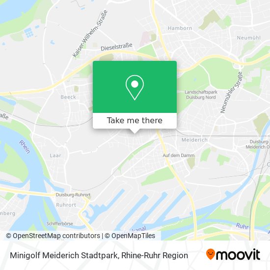 Minigolf Meiderich Stadtpark map