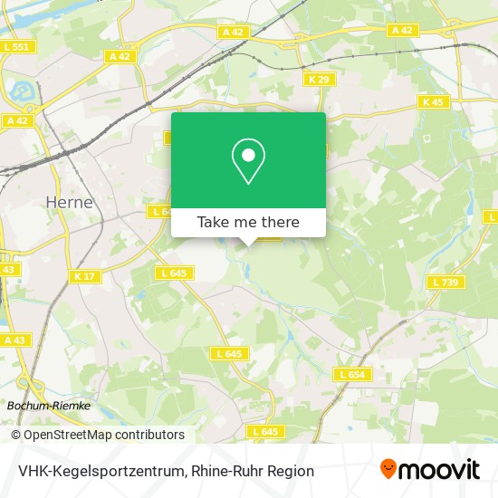 VHK-Kegelsportzentrum map