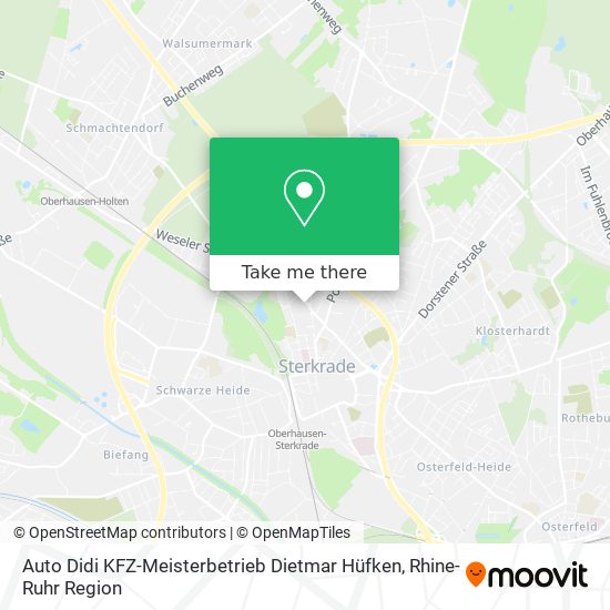 Auto Didi KFZ-Meisterbetrieb Dietmar Hüfken map