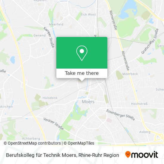 Berufskolleg für Technik Moers map