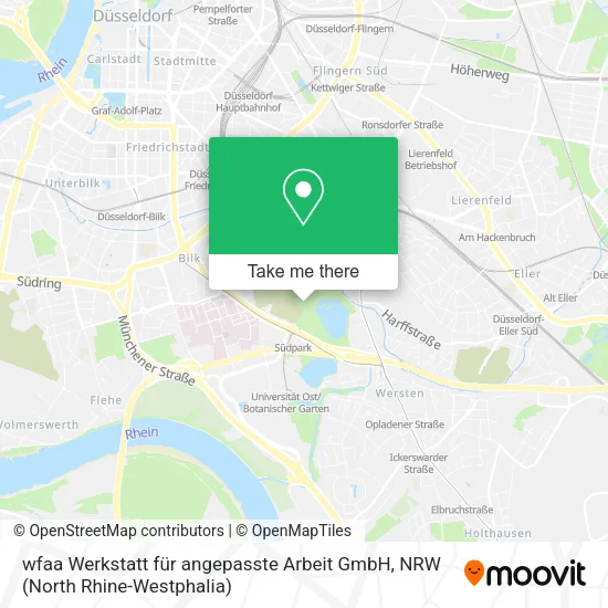 Карта wfaa Werkstatt für angepasste Arbeit GmbH