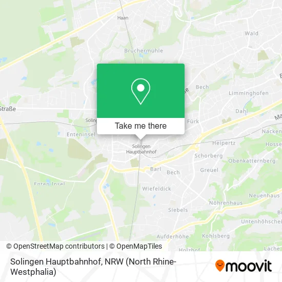 Карта Solingen Hauptbahnhof