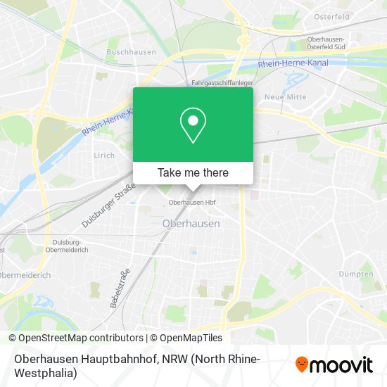 Oberhausen Hauptbahnhof map