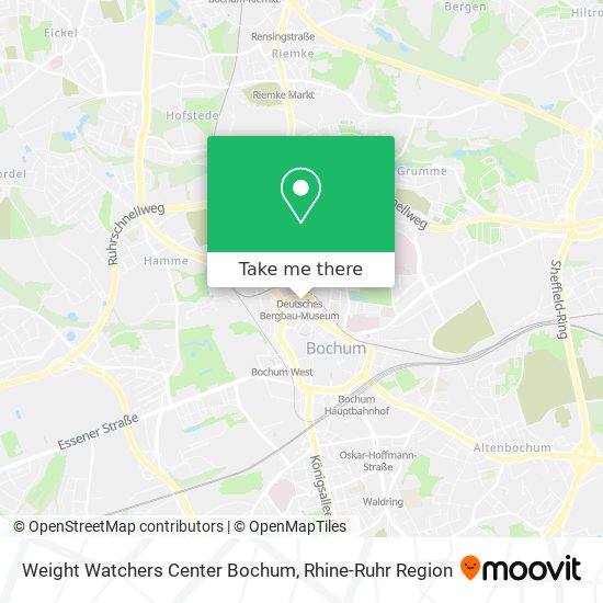 Weight Watchers Center Bochum map