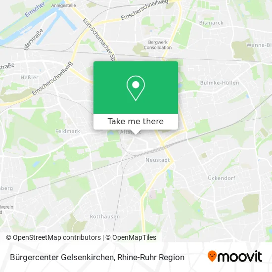 Карта Bürgercenter Gelsenkirchen