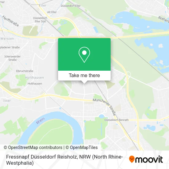 Карта Fressnapf Düsseldorf Reisholz