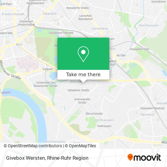 Givebox Wersten map