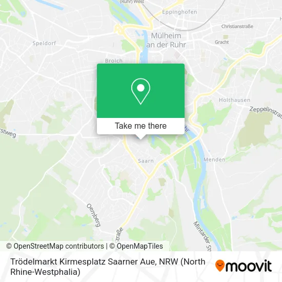 Карта Trödelmarkt Kirmesplatz Saarner Aue
