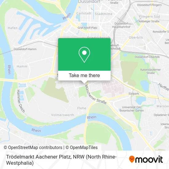 Карта Trödelmarkt Aachener Platz