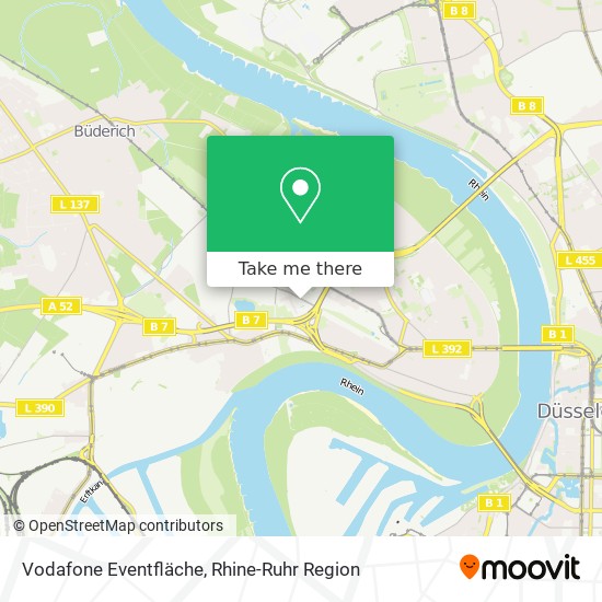 Vodafone Eventfläche map