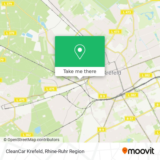 CleanCar Krefeld map