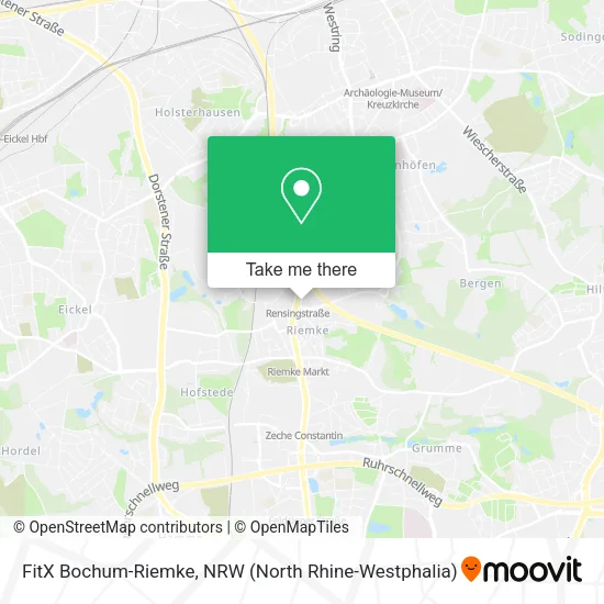 Карта FitX Bochum-Riemke
