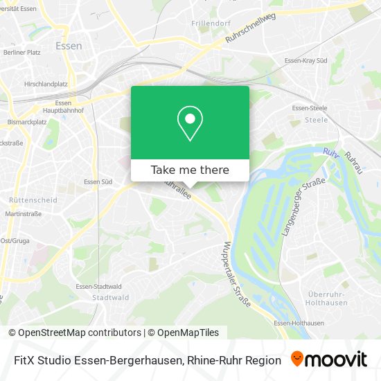 FitX Studio Essen-Bergerhausen map