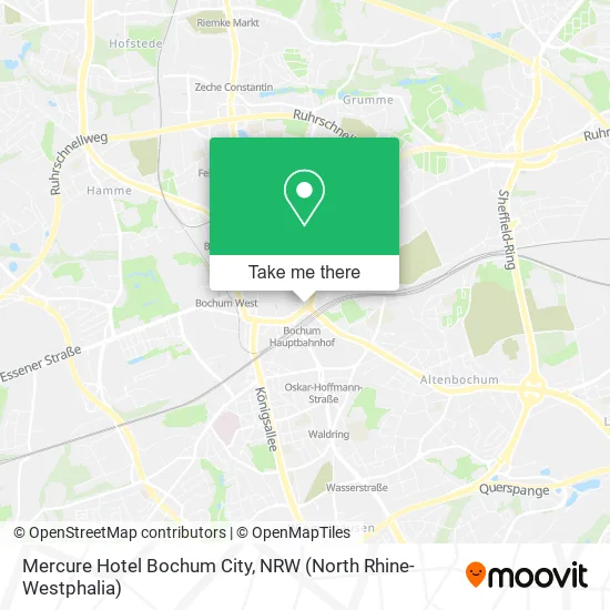 Карта Mercure Hotel Bochum City