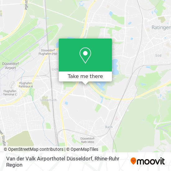 Van der Valk Airporthotel Düsseldorf map