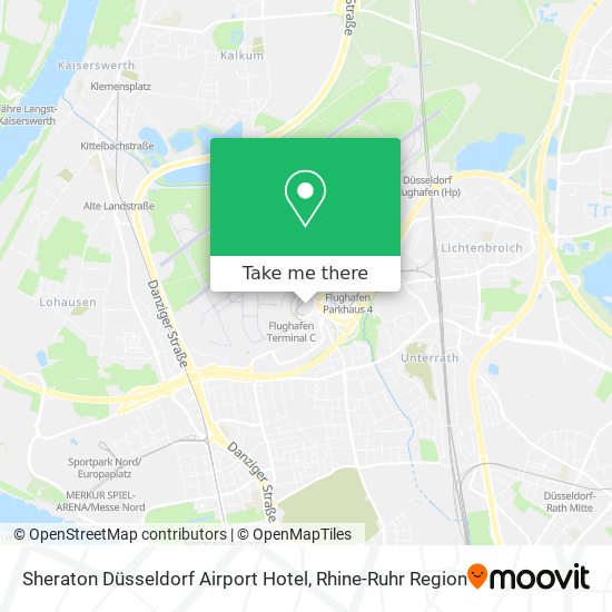 Sheraton Düsseldorf Airport Hotel map