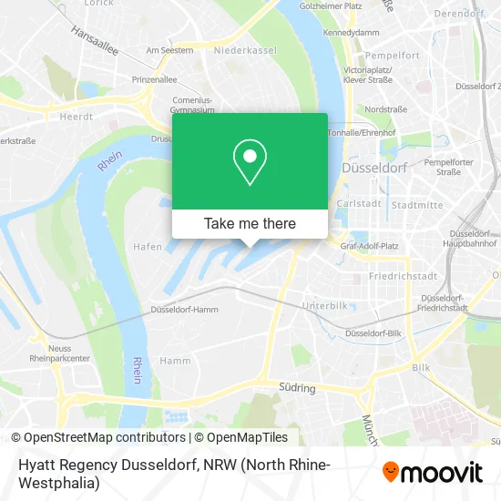 Карта Hyatt Regency Dusseldorf
