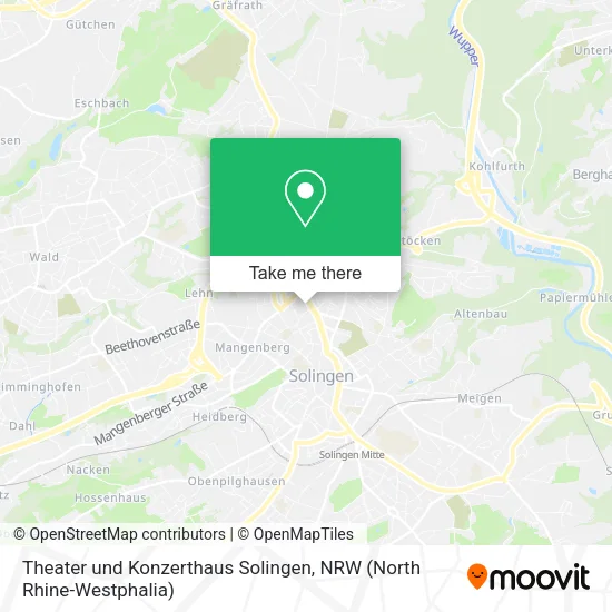 Карта Theater und Konzerthaus Solingen