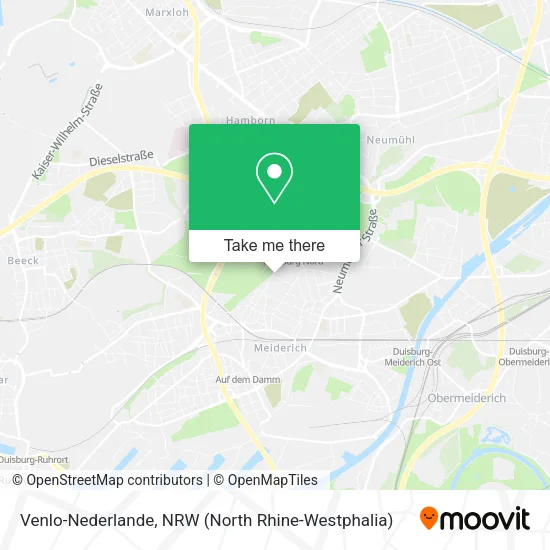 Карта Venlo-Nederlande