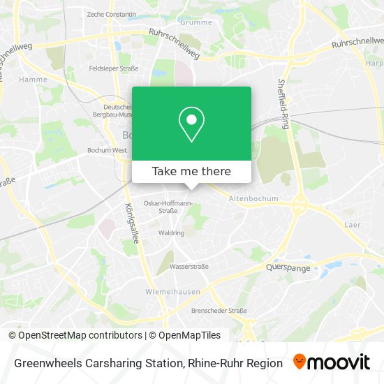 Greenwheels Carsharing Station map