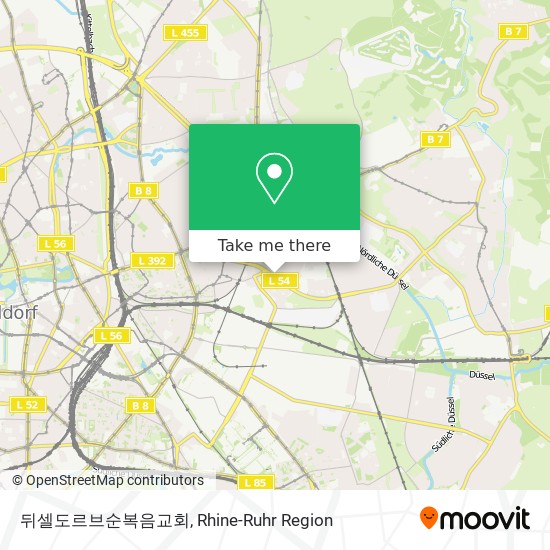 뒤셀도르브순복음교회 map