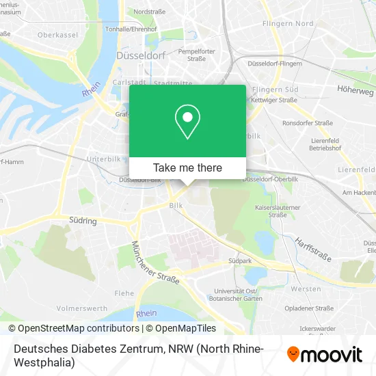 Карта Deutsches Diabetes Zentrum