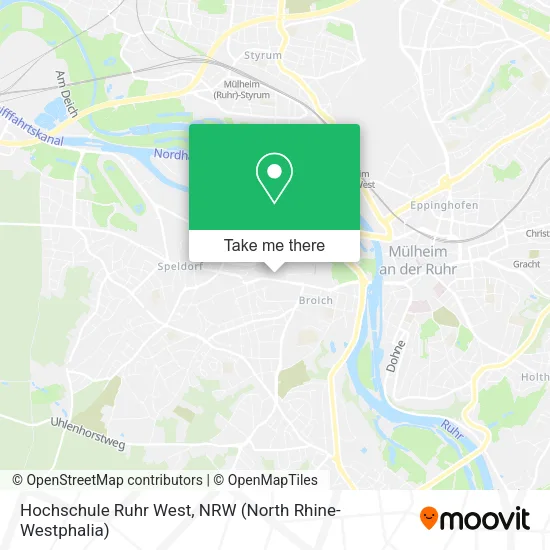Карта Hochschule Ruhr West