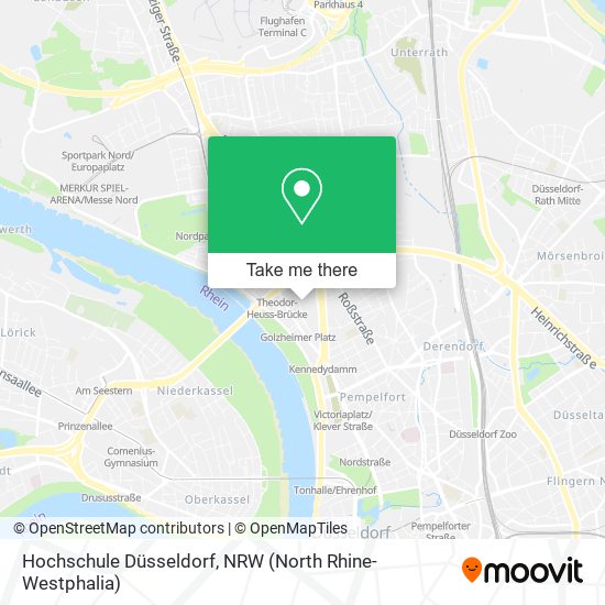 Hochschule Düsseldorf map