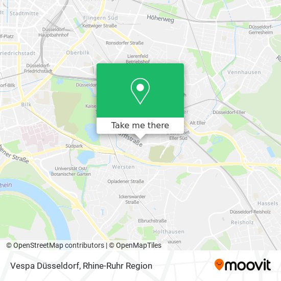 Vespa Düsseldorf map