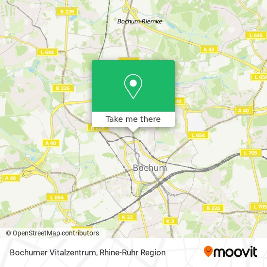 Bochumer Vitalzentrum map