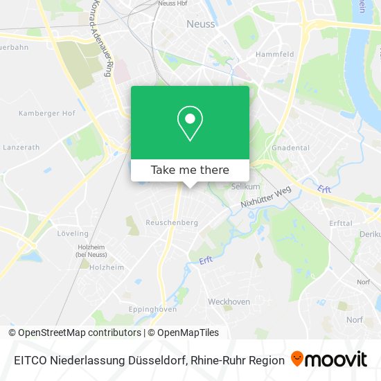 Карта EITCO Niederlassung Düsseldorf