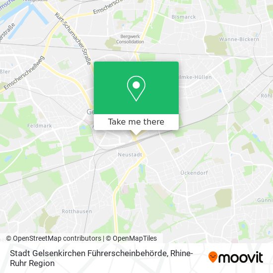 Stadt Gelsenkirchen Führerscheinbehörde map