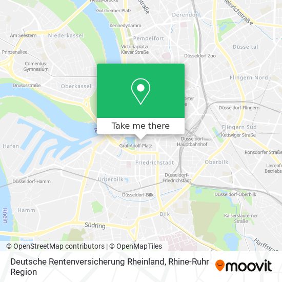 Deutsche Rentenversicherung Rheinland map
