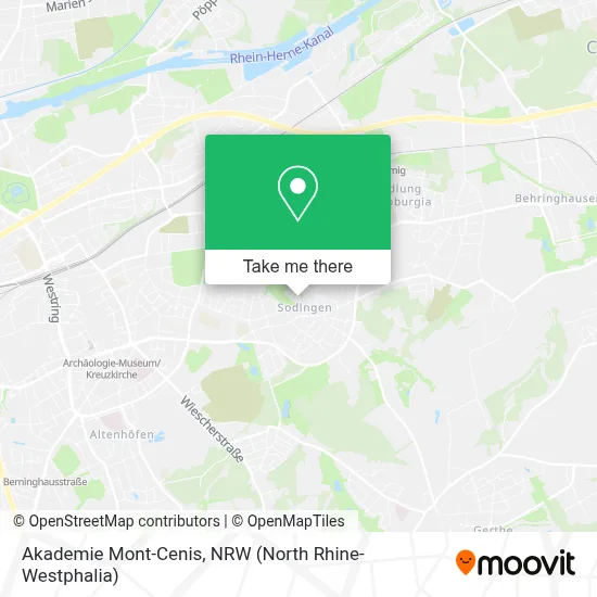 Akademie Mont-Cenis map