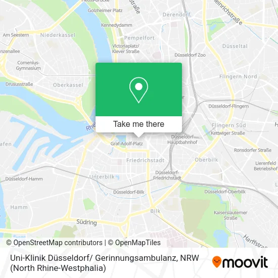 Uni-Klinik Düsseldorf/ Gerinnungsambulanz map