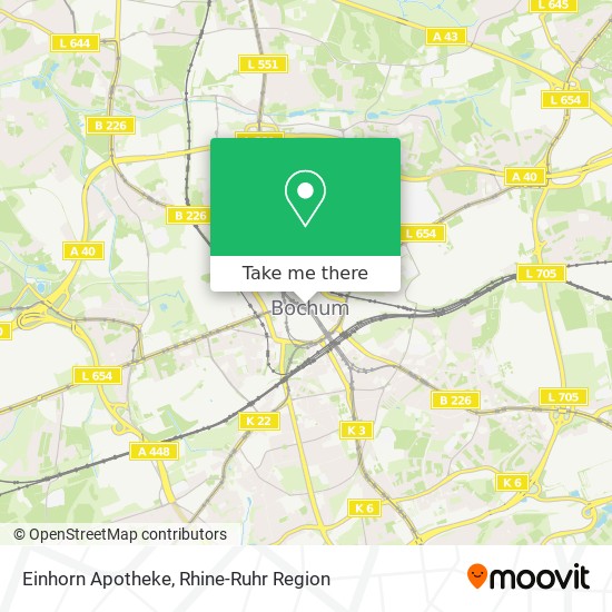 Карта Einhorn Apotheke