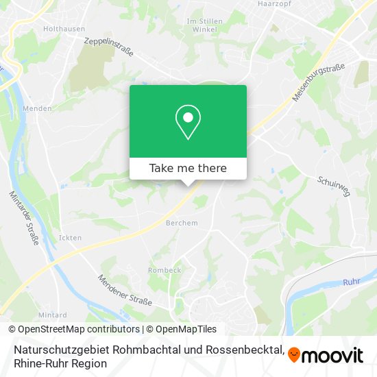 Naturschutzgebiet Rohmbachtal und Rossenbecktal map
