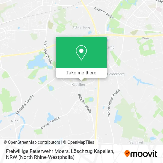 Карта Freiwillige Feuerwehr Moers, Löschzug Kapellen