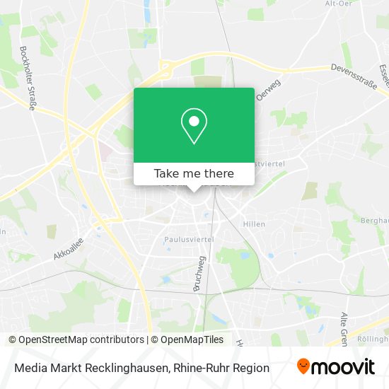 Media Markt Recklinghausen map