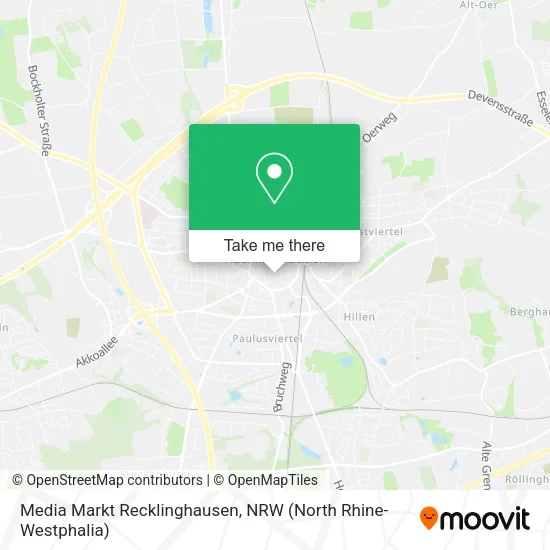 Карта Media Markt Recklinghausen