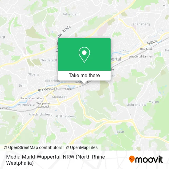 Карта Media Markt Wuppertal