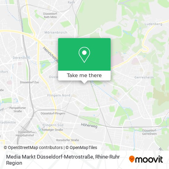 Media Markt Düsseldorf-Metrostraße map